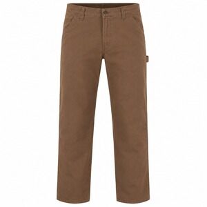 Carpenter Pants 36x30 mens Dark Brown Fleece Lined Stretch NEW workwear cargo